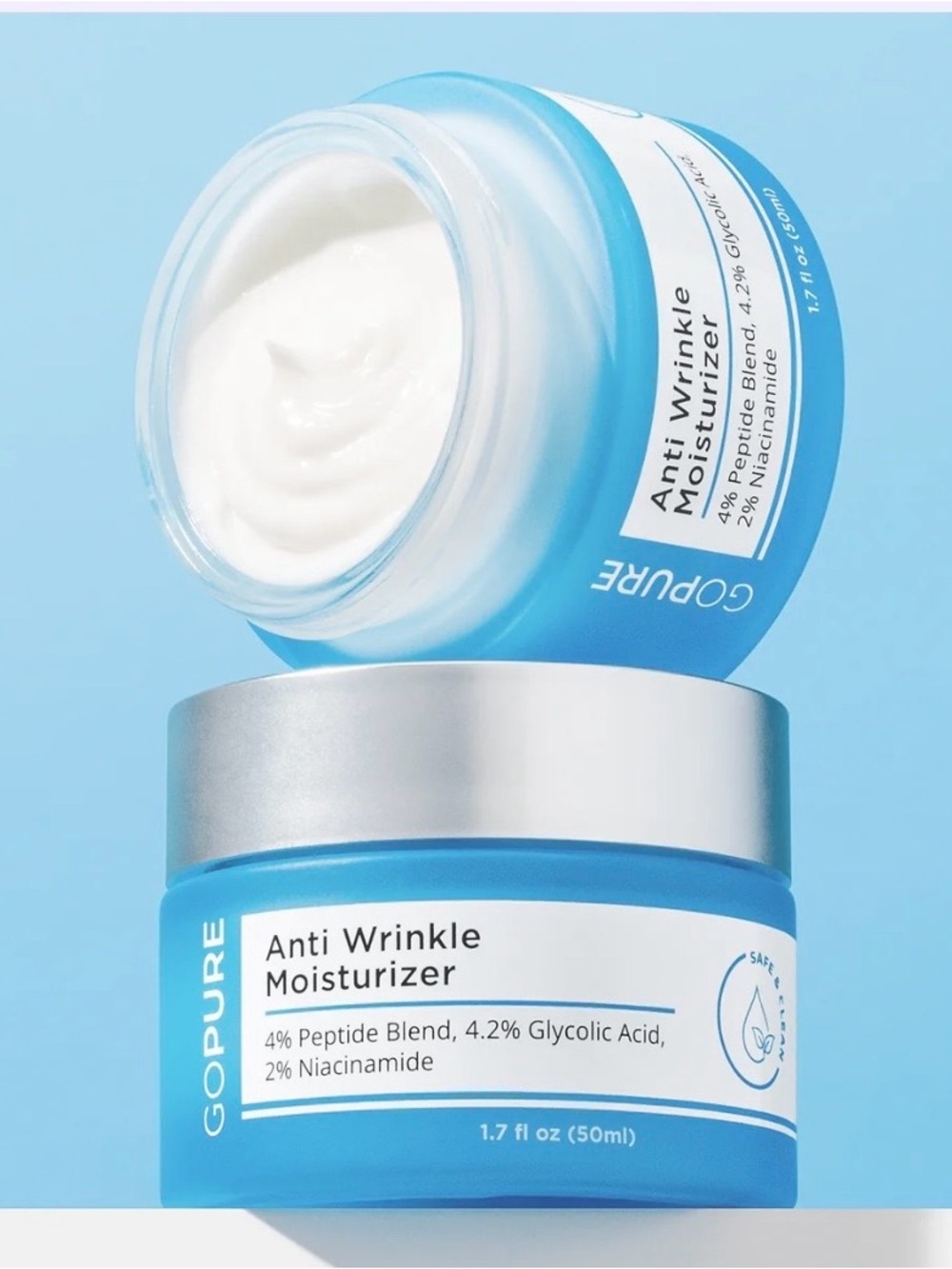 GOPURE Glyco-Peptide Anti Wrinkle Moisturizer - 1.7 fl. oz / 50ml NIB